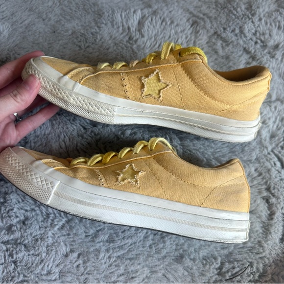 Converse ONE STAR LOW 'SUNBAKED' Yellow Sneakers Shoes - Picture 4 of 10